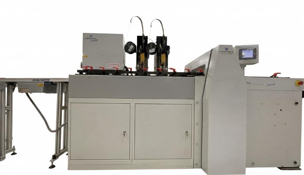 Lawhill Cheksafe cut sheet folio finishing system, front view